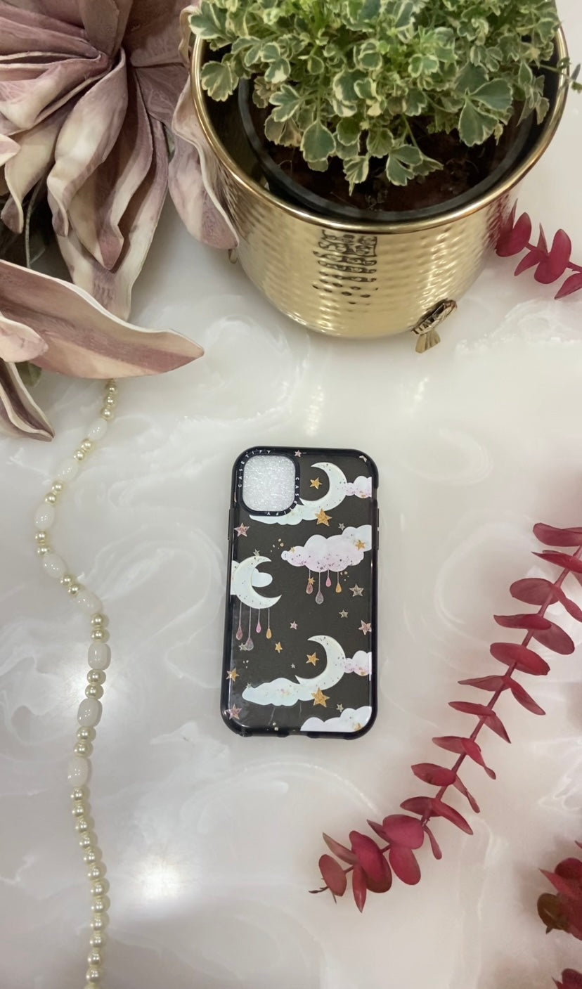 Moon Candy Cotton Impact Design Clouds Pattern Cute Aesthetic Case